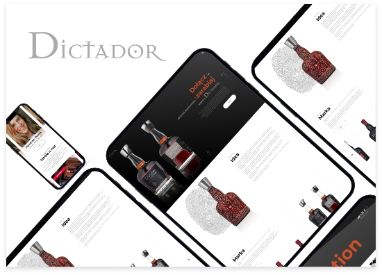 Smartphone presenting Dictador ArtHouse Spirits DAO