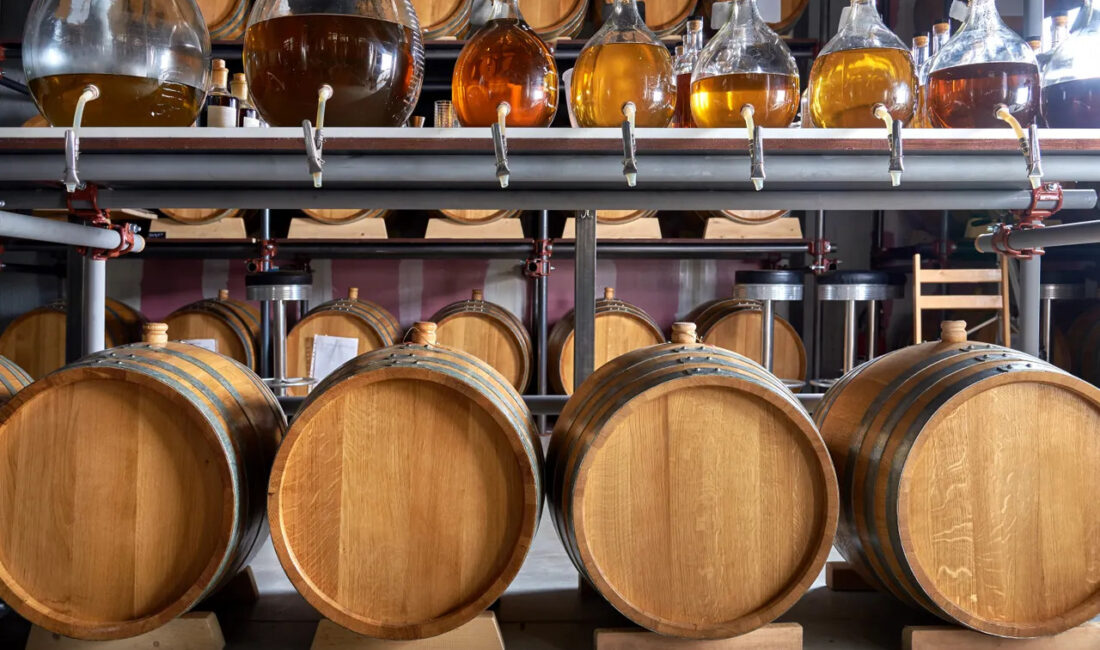 Barrels of luxury alcohol